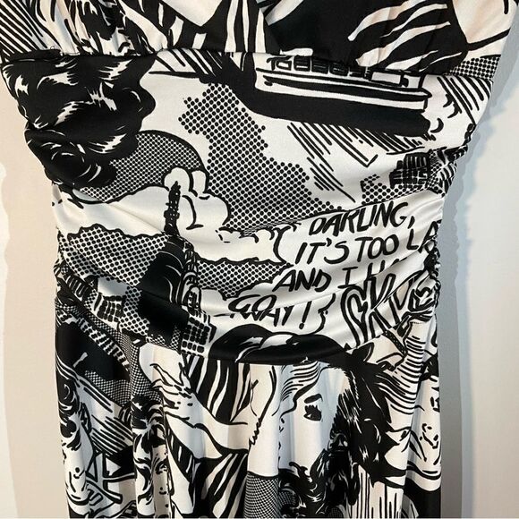 Just in Time USA Pop Art Lichtenstein Skater Dress, S/P. So cool! - Picture 10 of 16